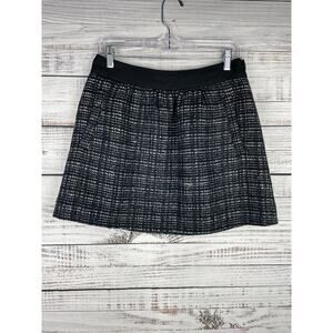 J.Crew Wool Blend Tweed Bungalow Mini Skirt NEW 6 Academia Uniform Plaid Career